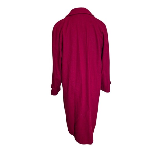 Kristen Blake Vintage Wool Coat Felted Wool Long Dress Coat Red sz 14 - Picture 3 of 6